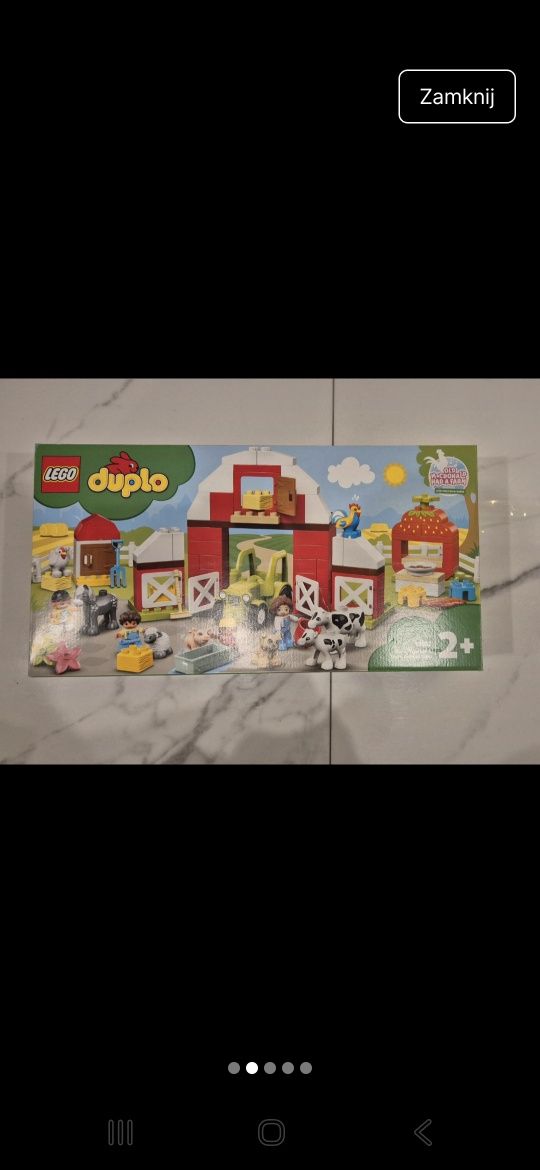Lego Duplo 10952 stodoła, traktor i zwierzęta gospodarskie