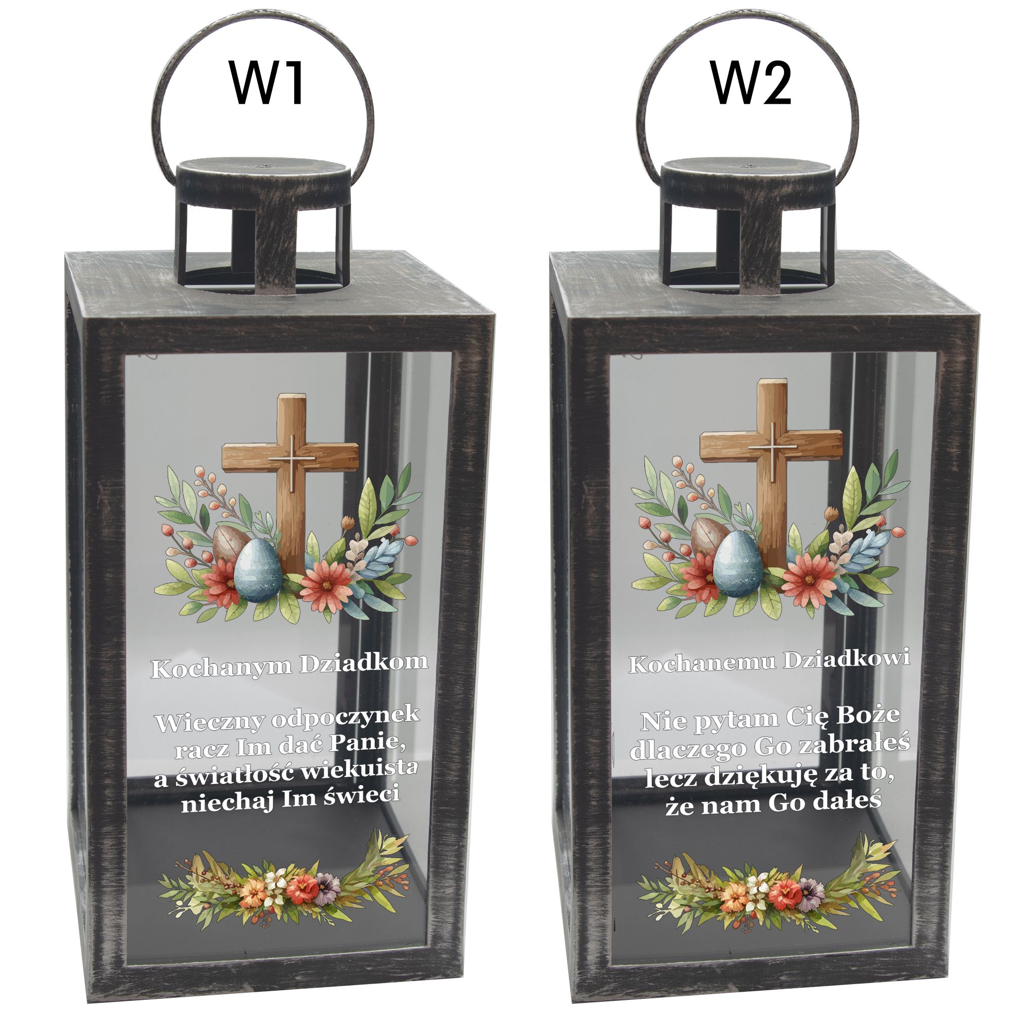 Znicz na wielkanoc XL 21 cm wielkanocny dla Babci Dziadka Dziadków