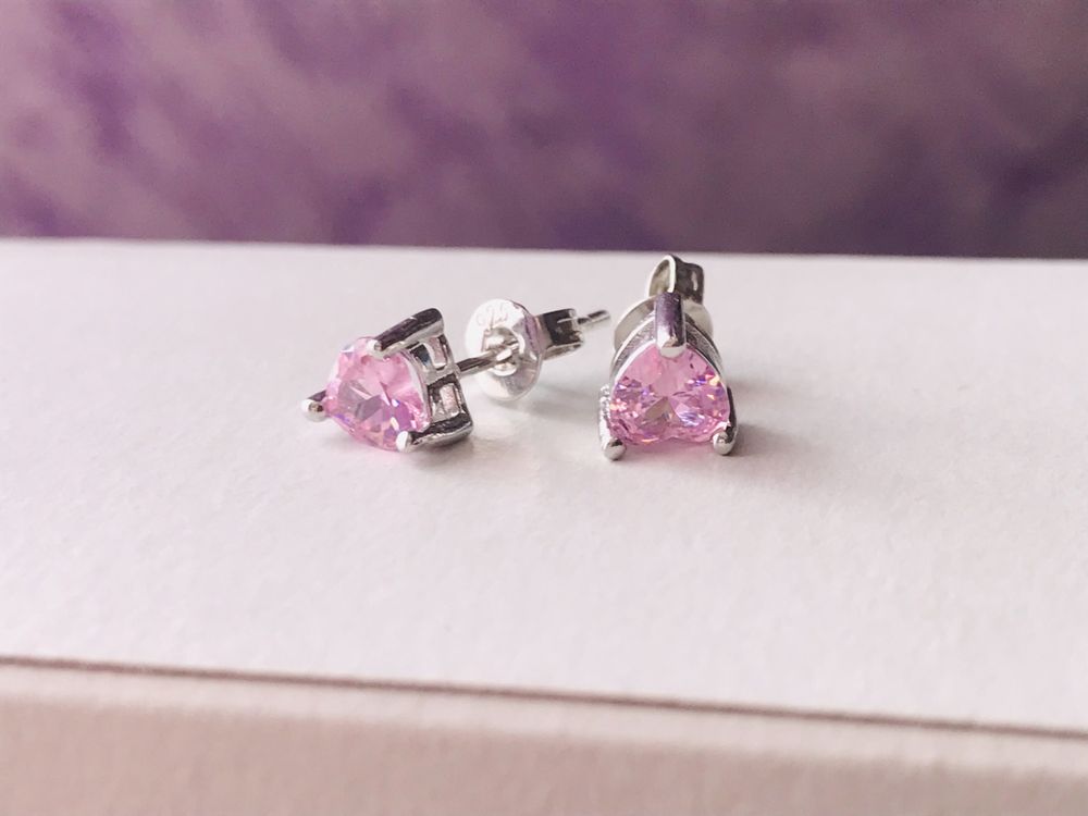 Серебряные/Срібні сережки 925 проби/Фіаніти Swarovski !!!