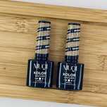 2x Lakier NIUQI Brokat Złoto 6, hybrydowy led/uv do paznokci, 5 ml