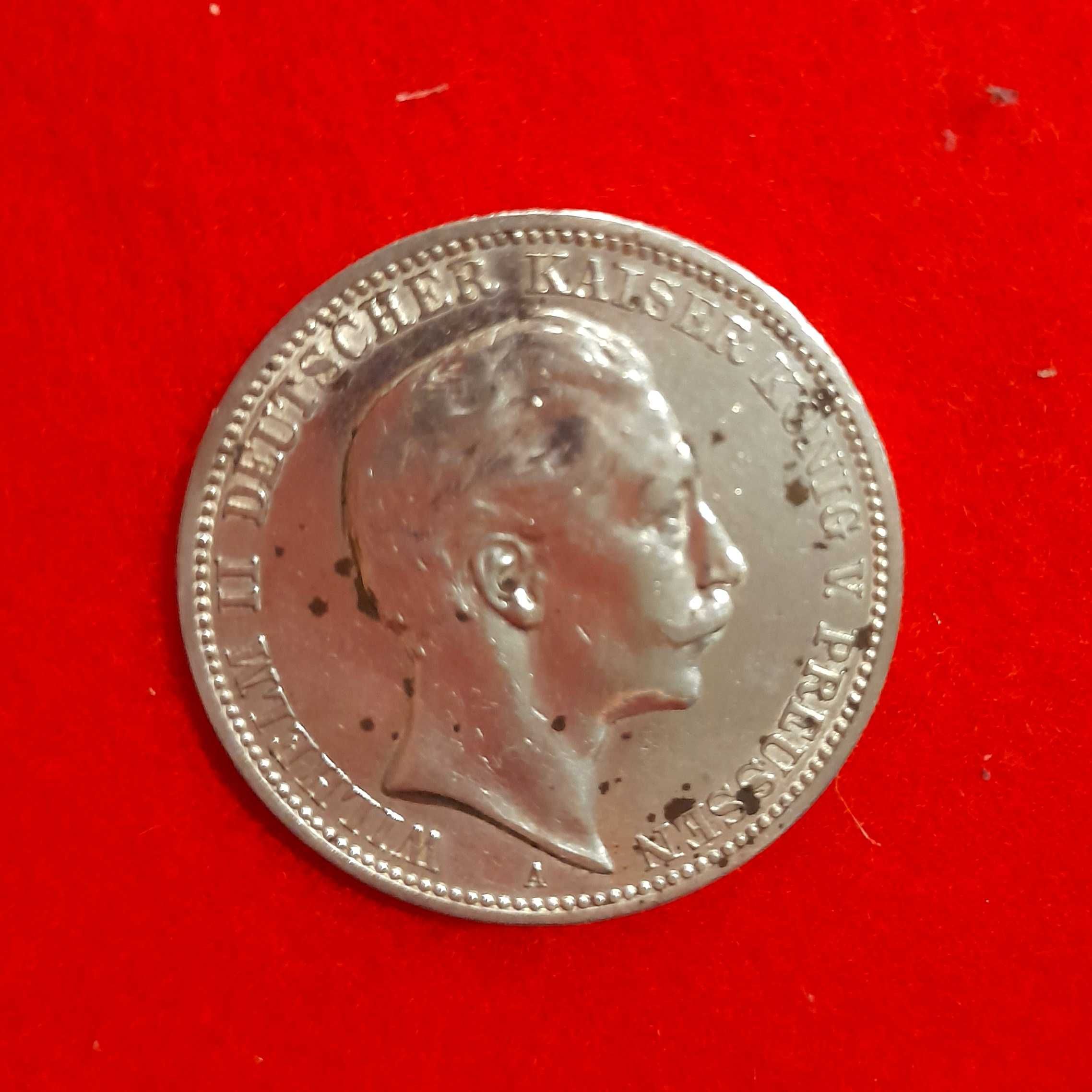 Moneta 3 Marki 1910 Wilhelm II, srebro / Drei Mark