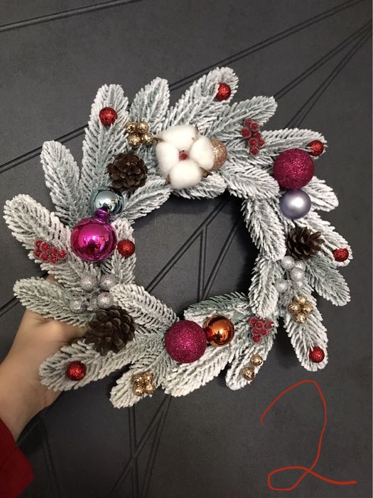 Новорічні віночки ,Різдвяні віночки для свят створені власноруч