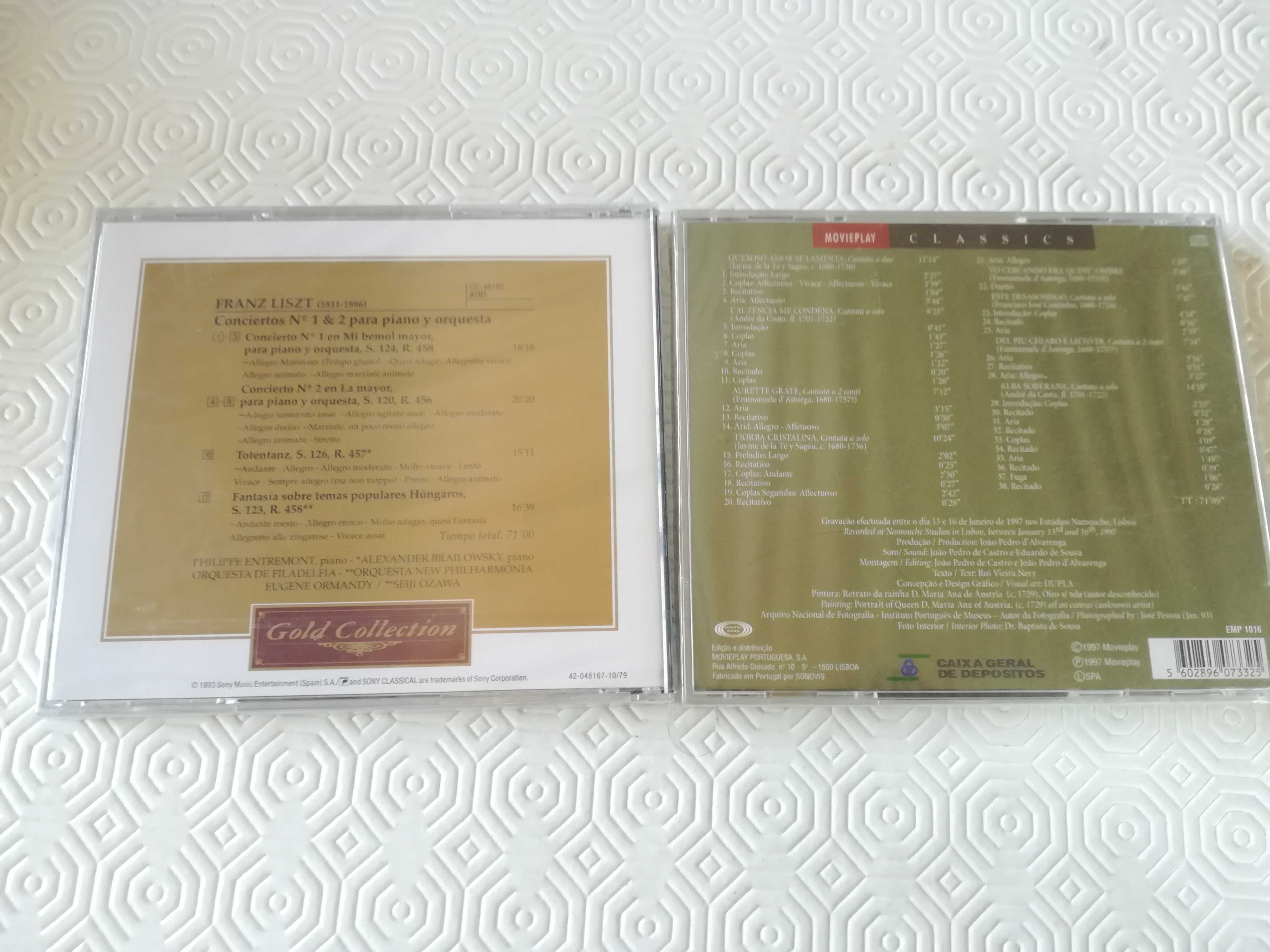 2 CD's música clássica NOVOS ainda em plástico