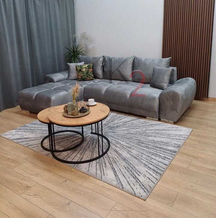 Narożnik Alaska  Rozkładana Sofa pikowana Kanapa Od Producenta+ GRATIS