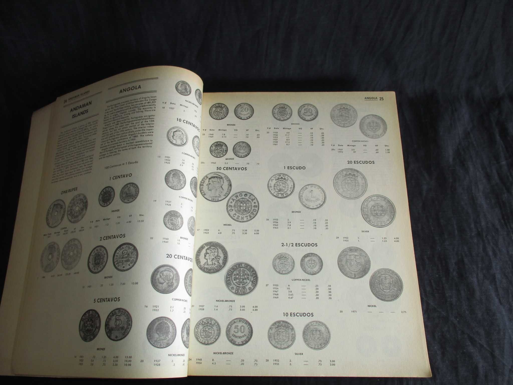 Livro Standard Catalog World Coins 1974 Chester Krause