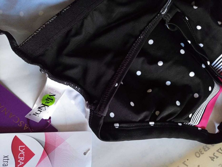 WIRE TANKINI - Бікіні-топ LASCANA в горошок синього кол.-р 52-54/20 D