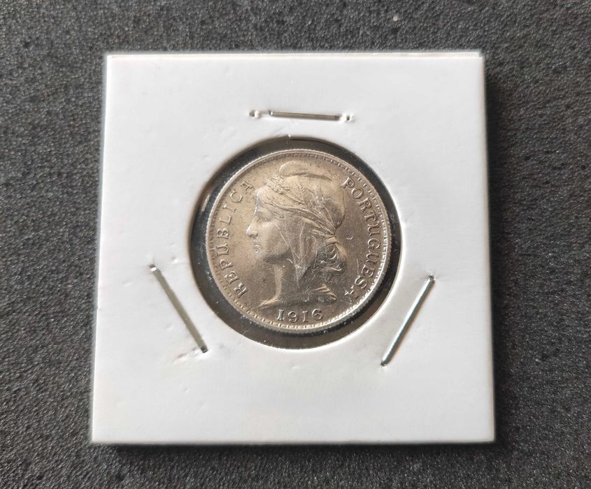 Moeda 20 Centavos 1916 escudos - Prata (RESERVADA)