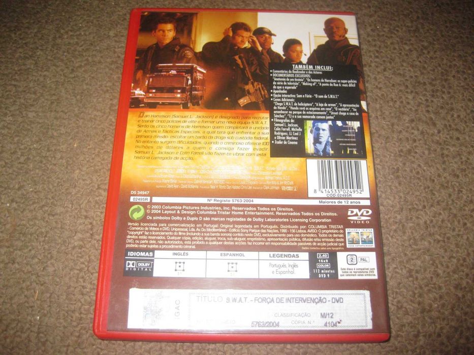 DVD "S.W.A.T. - Força de Intervenção"Colin Farrell