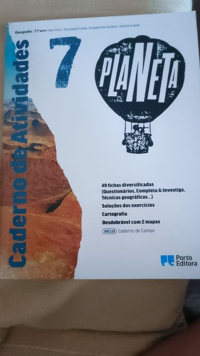 Grade 7 Activity Books: Portuguese, History, English, and Geography64551961032321120