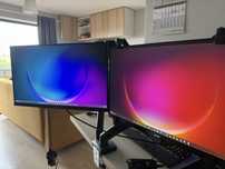 Monitory Samsung i Aoc do gier i pracy + ramię