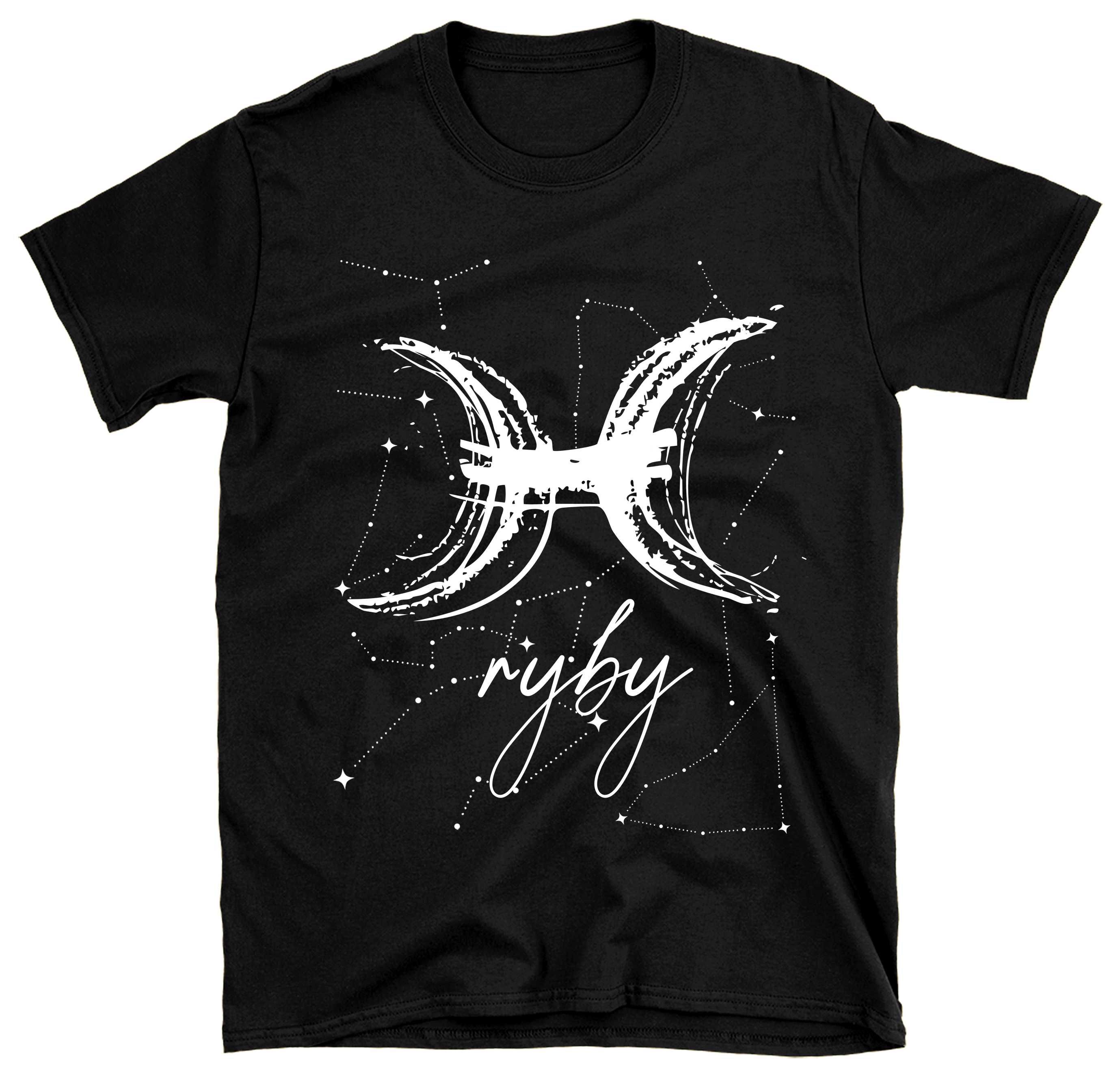 koszulka znak zodiaku ryby, koszulka prezent na urodziny