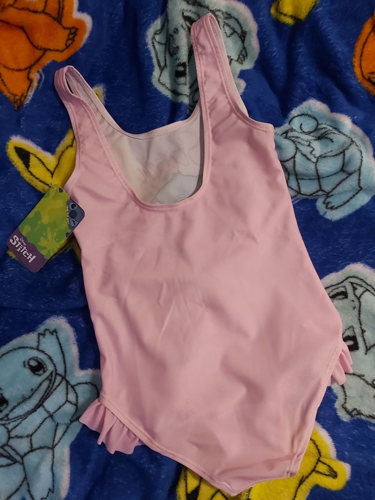 Strój kąpielowy dziewczęcy, strój kąpielowy Stitch, Disney 98-104