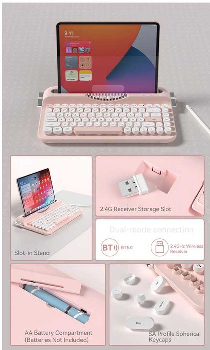 AJAZZ AF84 Teclado Retro Amarelo