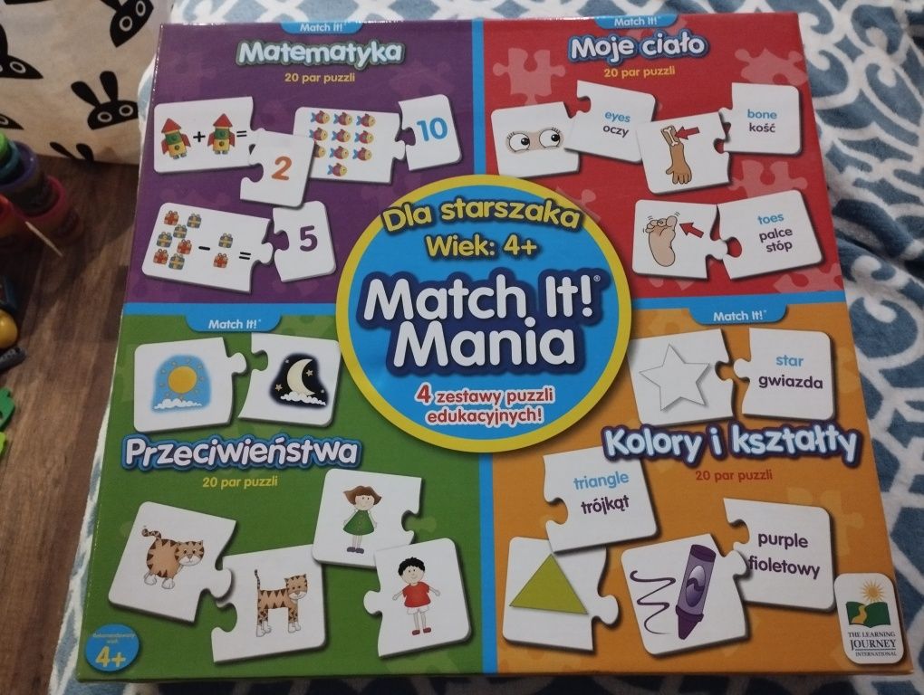 Puzzle edukacyjne 4+ zabawka