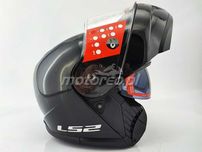 WYPRZEDAŻ Kask Szczękowy Blenda LS2 FF908 Strobe II Czarny Połysk