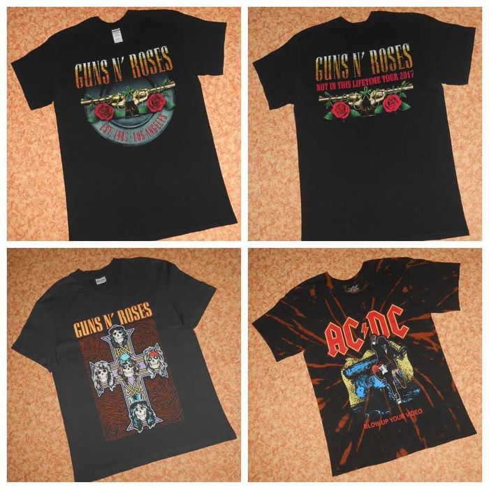 Круті Футболки AC/DC Guns N’ Roses мерч