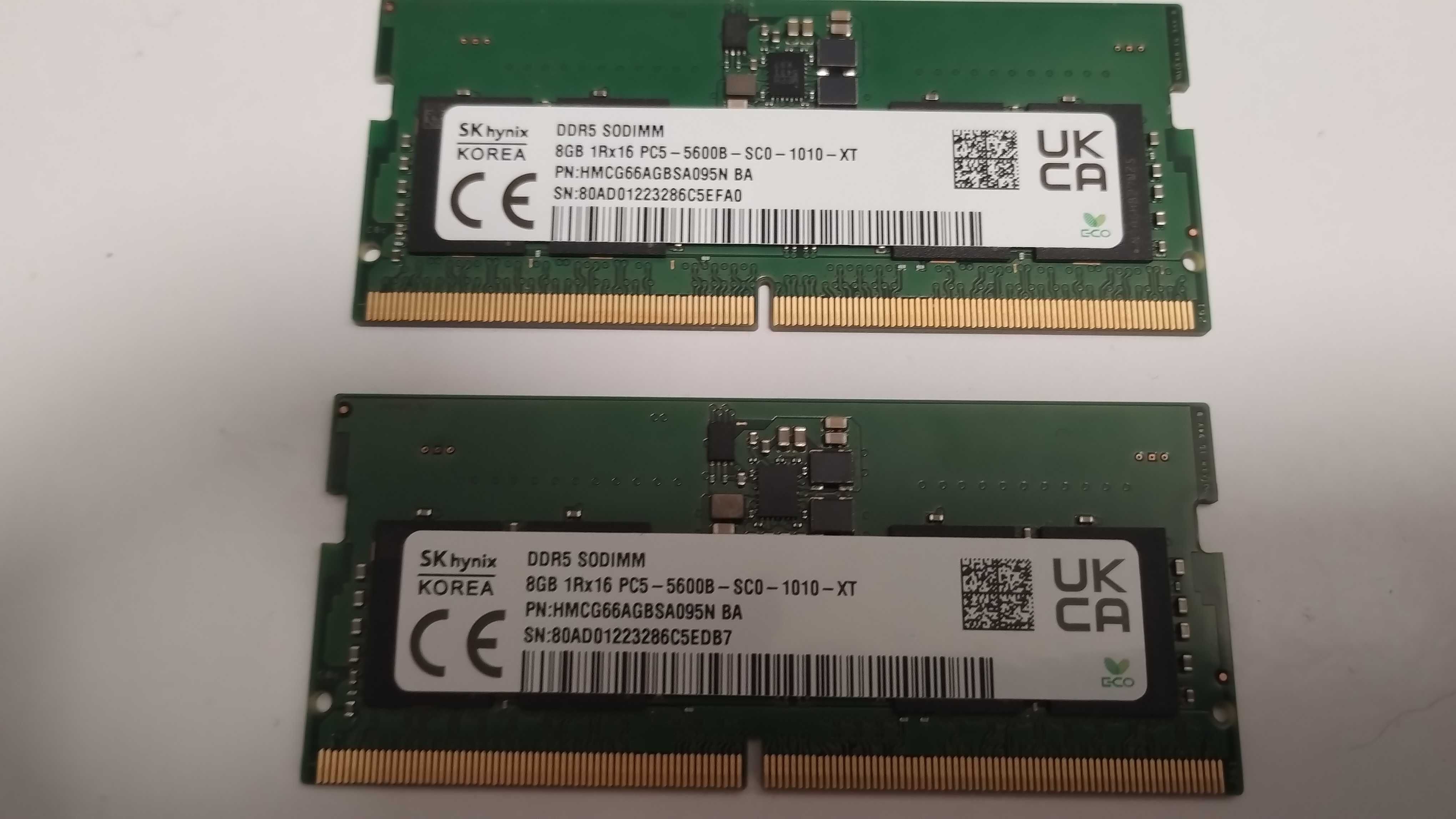 Hynix 16GB (2x8) DDR5 SODIMM 5600MHz ноутбучна оперативна пам'ять