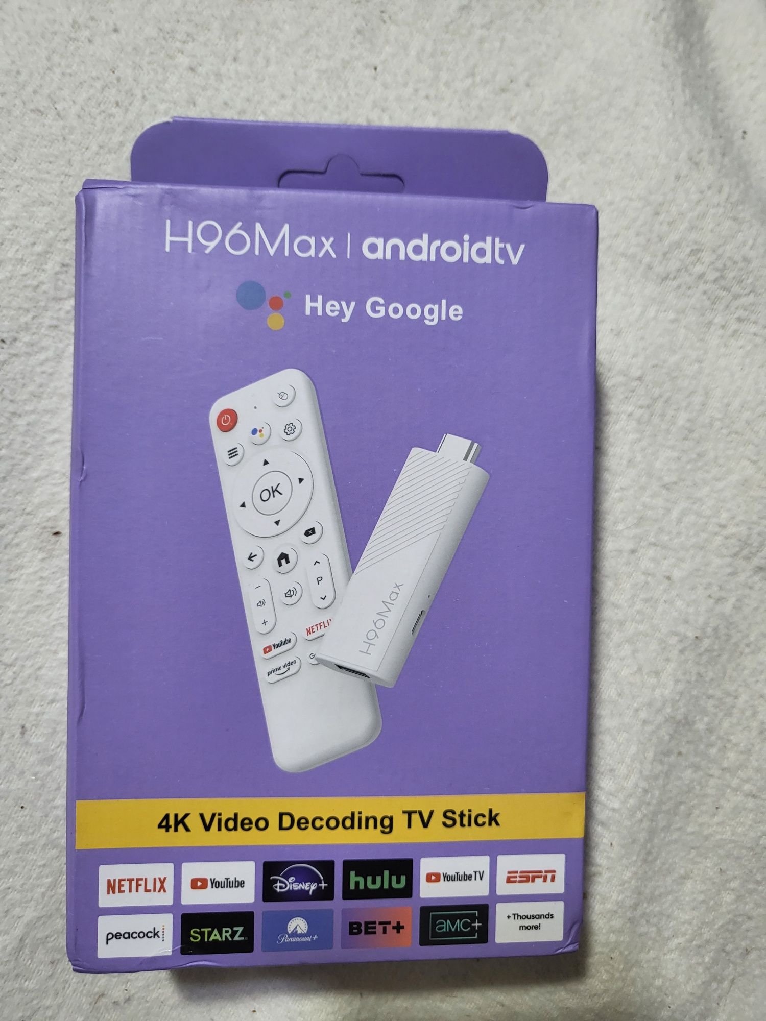 Смарт ТВ приставка H96 Max Stick 2/16 Гб Android TV 14 Allwinner H313