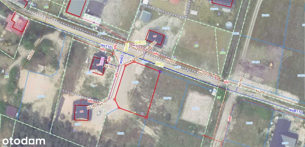 Działka budowlana z projektem domu w Leśniowie Wielkim