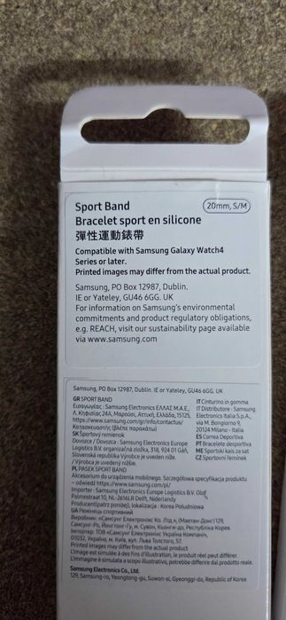 2 braceletes Samsung Watch 6 Sports Band