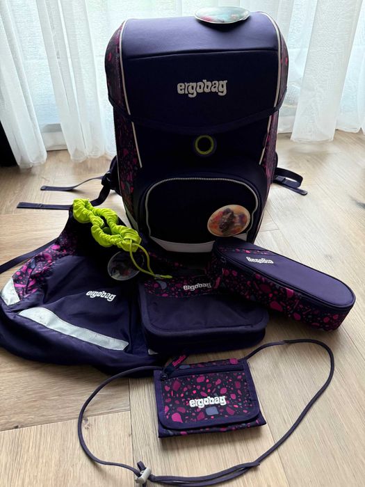 Ergobag Cubo tornister, set 6-częściowy, torba sport. piórniki, inne
