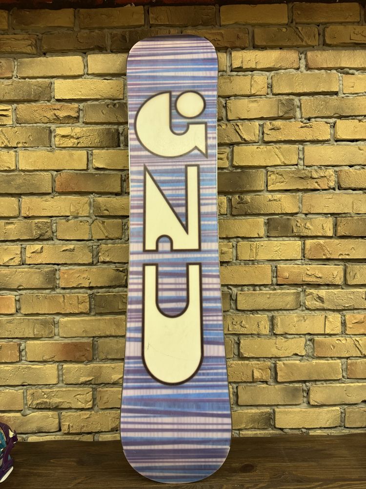 Сноуборд комплект дитячий GNU 118, Burton кріплення та черевики 33р.