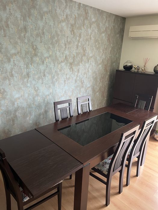 Mesa de sala de jantar mais 6 cadeiras