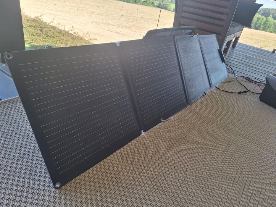Stacja zasilania ecoflow 512Wh/1000W, panel słoneczny GWARANCJA