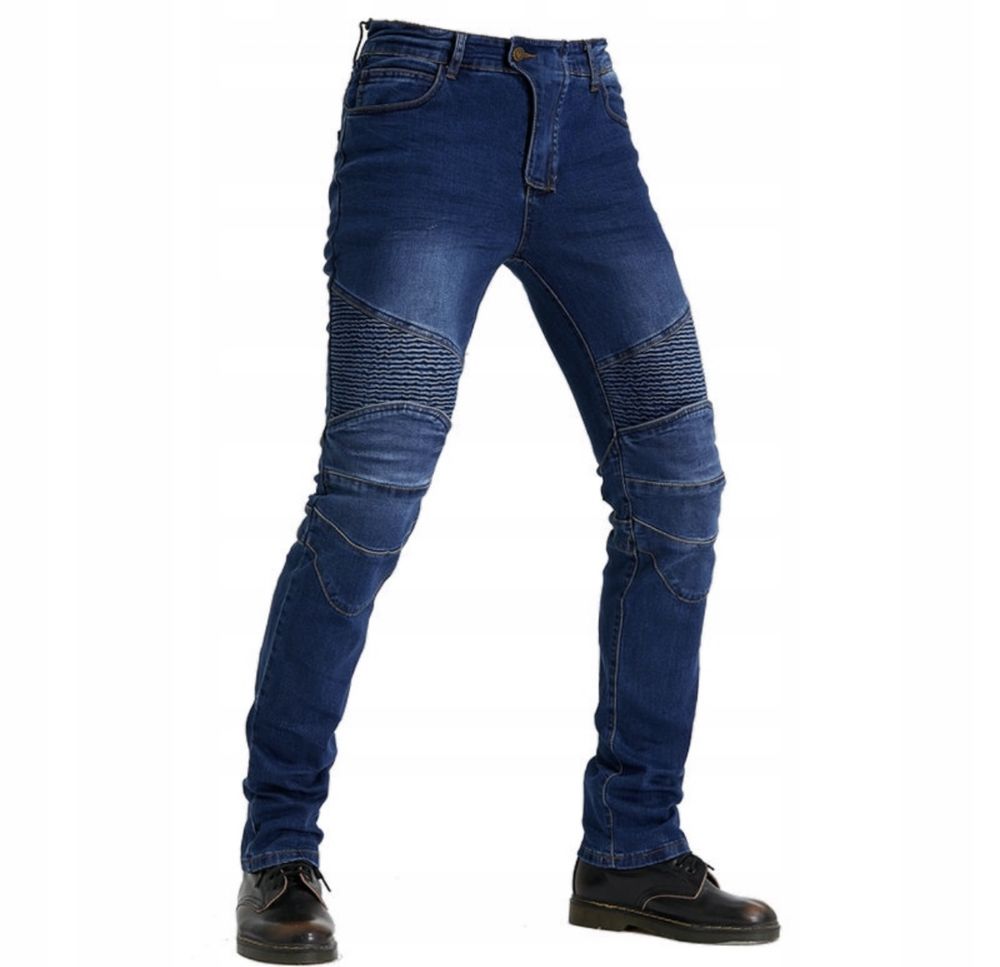 Spodnie na motor motocykl jeans jeansowe L 40 modne