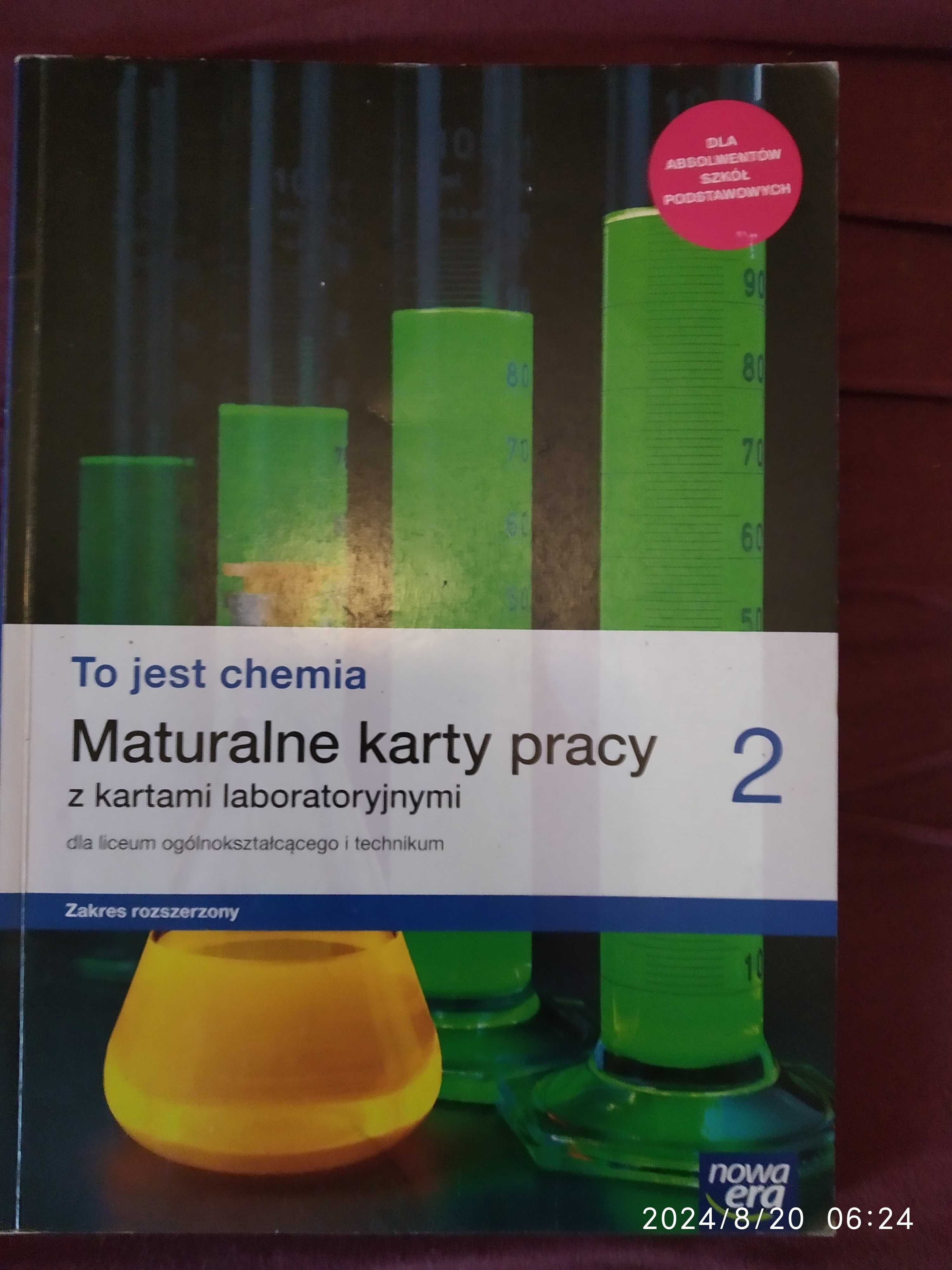 To jest chemia 2 maturalne karty pracy z kartami laboratoryjnymi