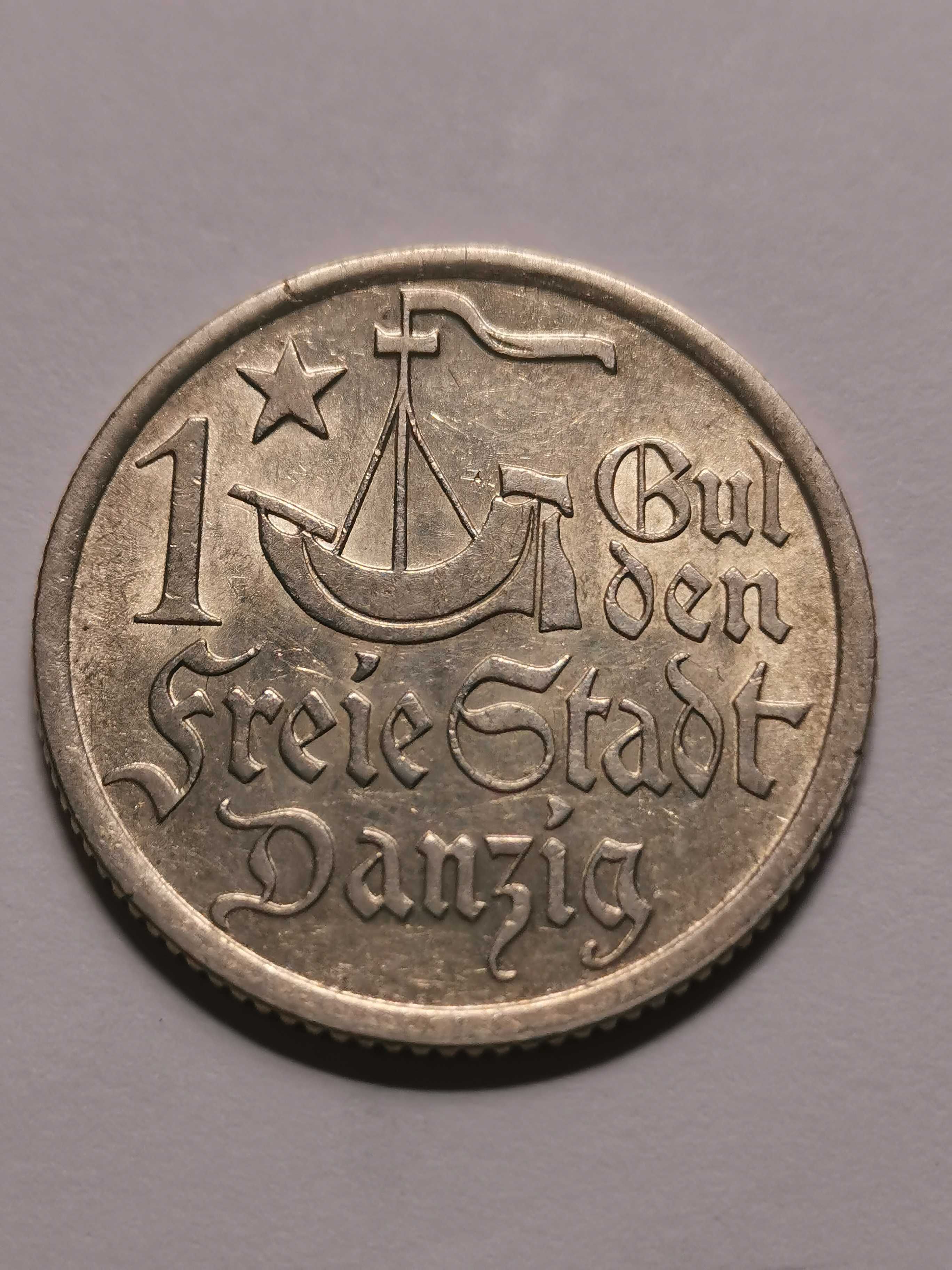 1 gulden 1923 r. Wolne Miasto Gdańsk MENNICZA