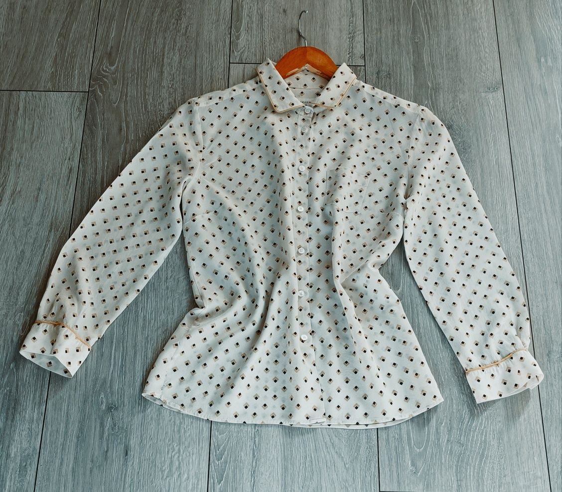 Jedwabna biała koszula Weekend Max Mara – klasyka premium