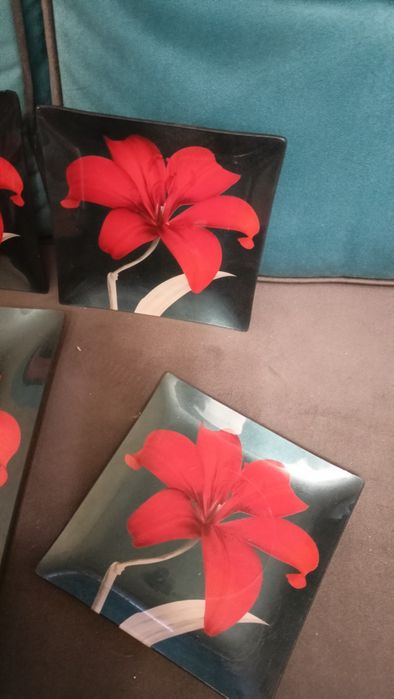 Набір тарілок скляних