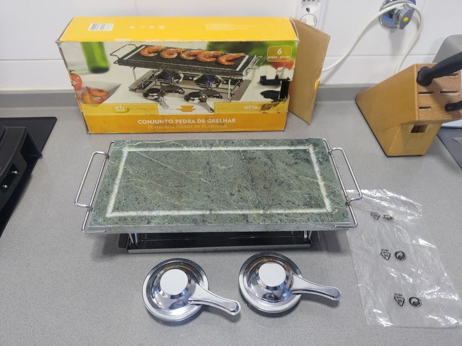 Grelhador de bife na pedra