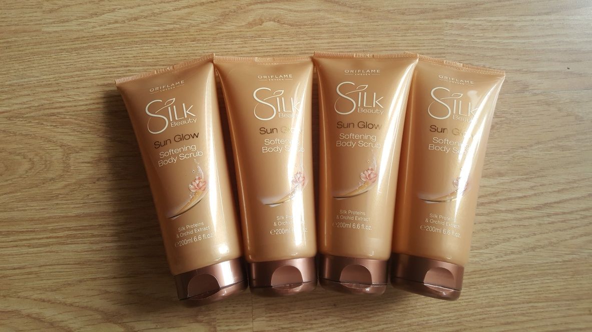 zmiękczający scrub do ciała Silk oriflame Sun Glow