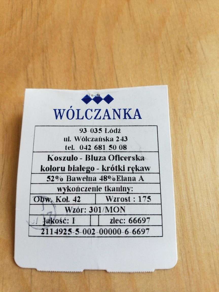 Koszula męska rozmiar 42 biała koszula męska