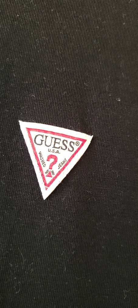 Czarna damska oryginalna koszulka t-shirt Guess