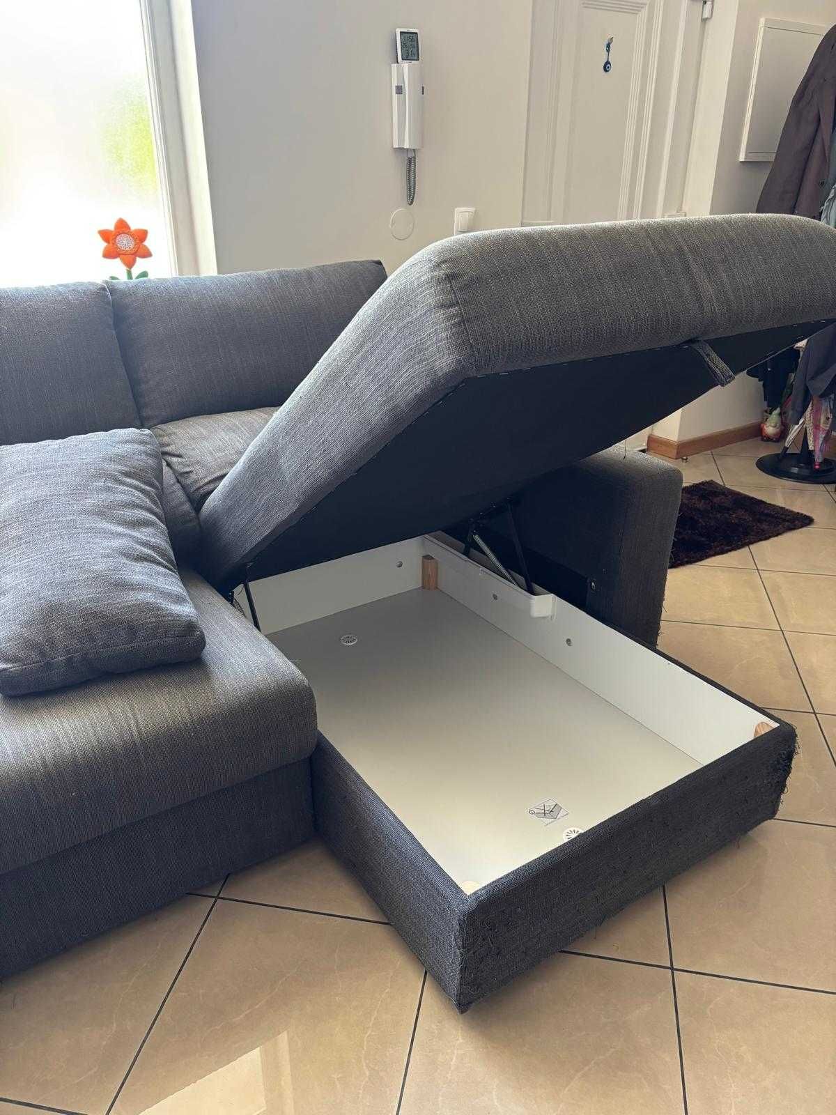 Sofá Ikea 3 Lugares com chaise longue