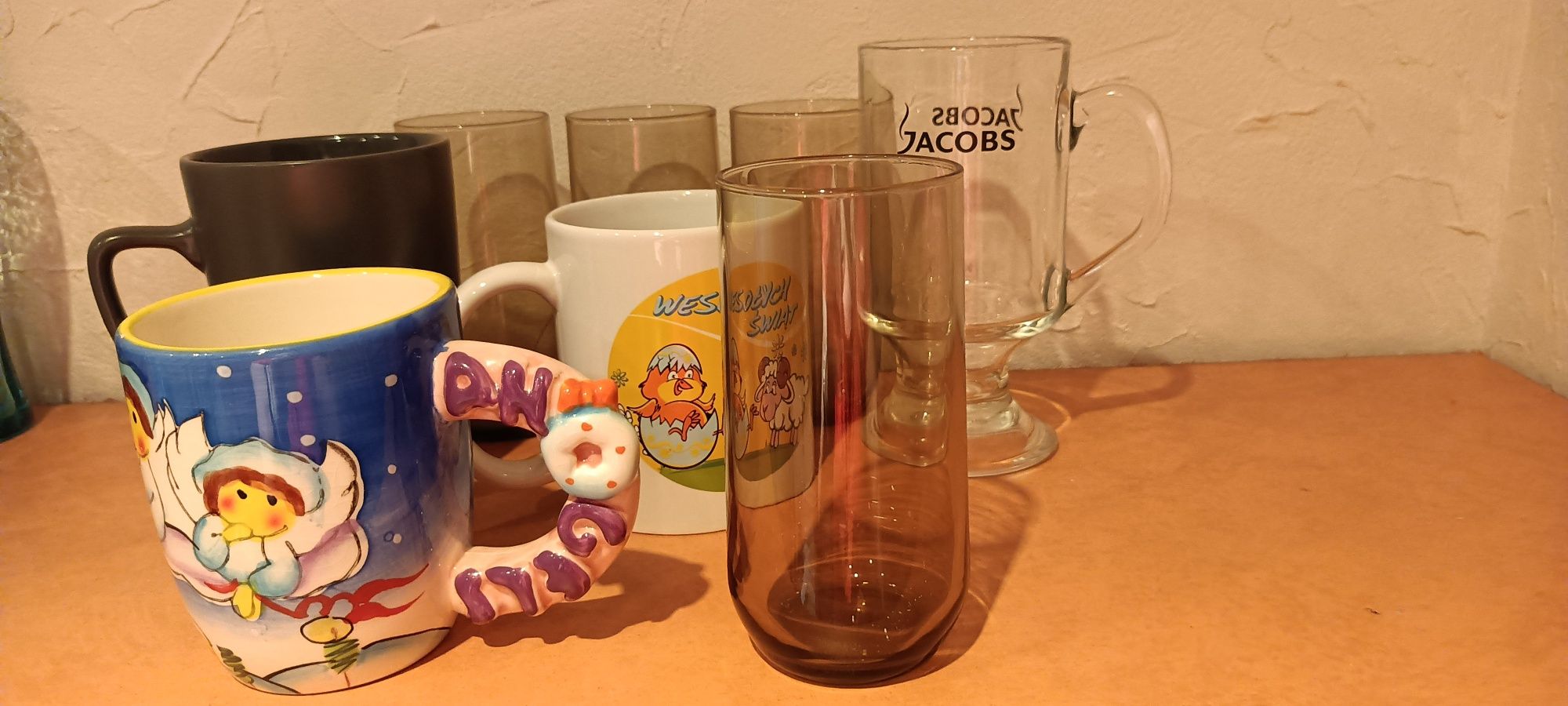 Kubek szklanka w tym Jacobs zestaw naczyń do napojów