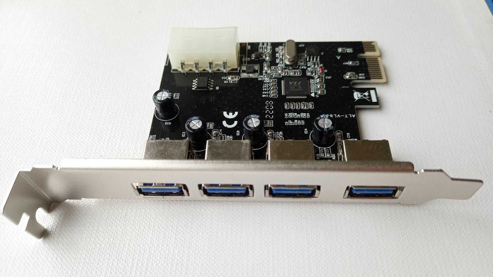4 порта USB 3.0 5.0 GBps PCI-E плата расширения для ПК (USB3.0-4-PCIE)