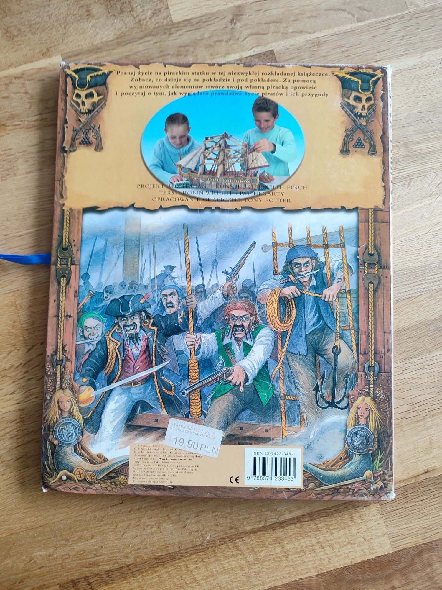 Statek piratów Książka z rozkładanymi obrazkami