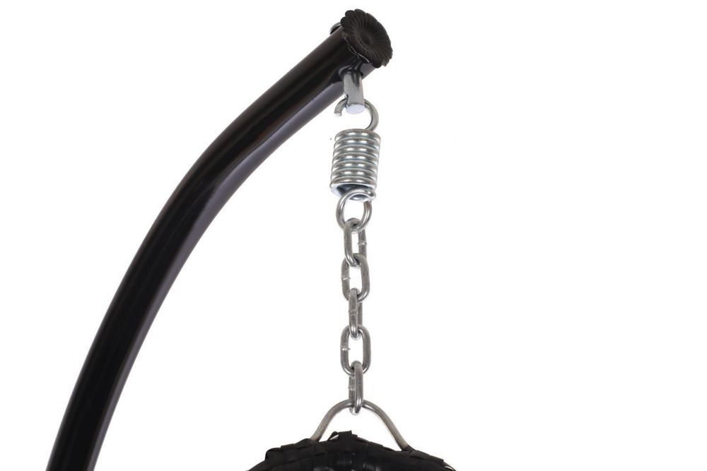 Fotel wiszący ITALFORM ORTA kosz wiszący (szare poduszki)