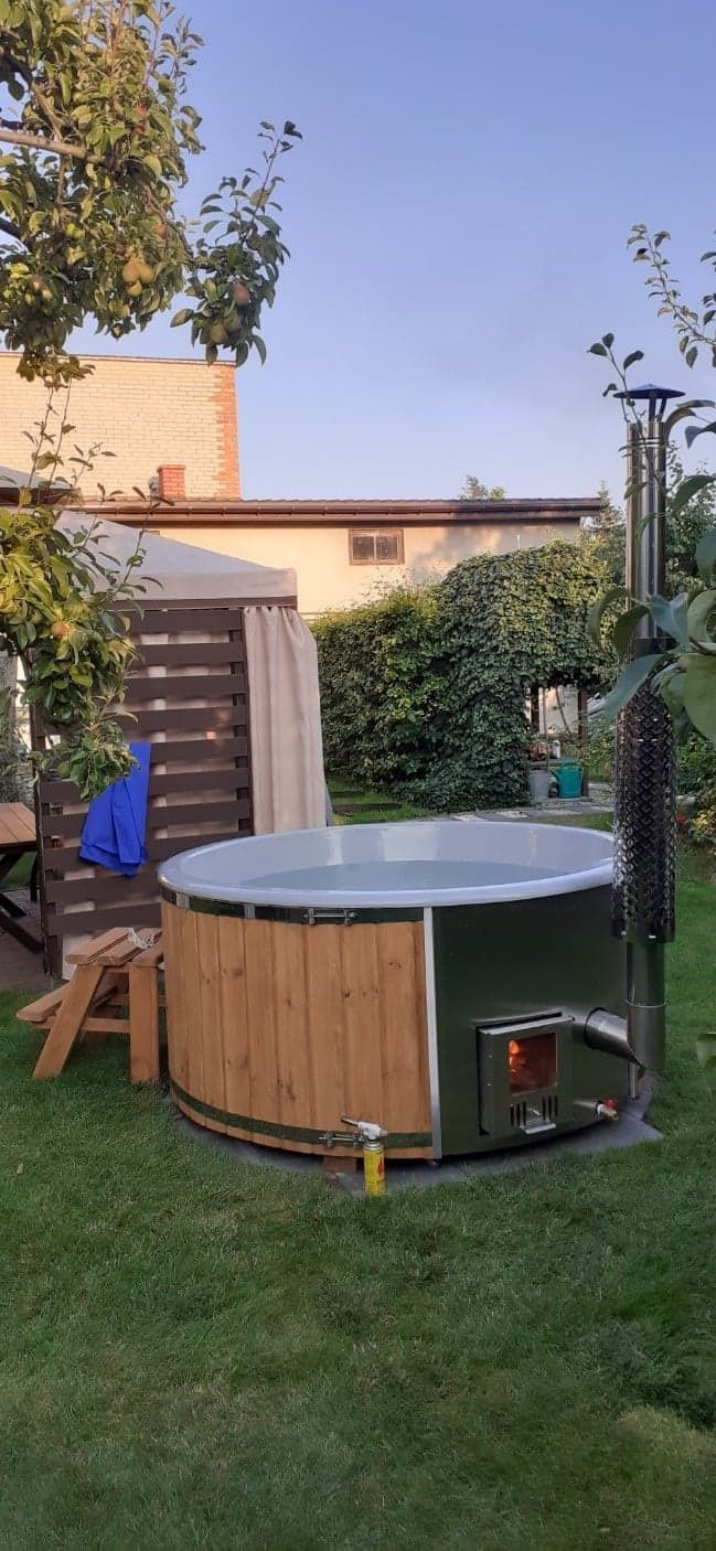 Balia ogrodowa , Jacuzzi,  ruska bania basen pompa ciepła