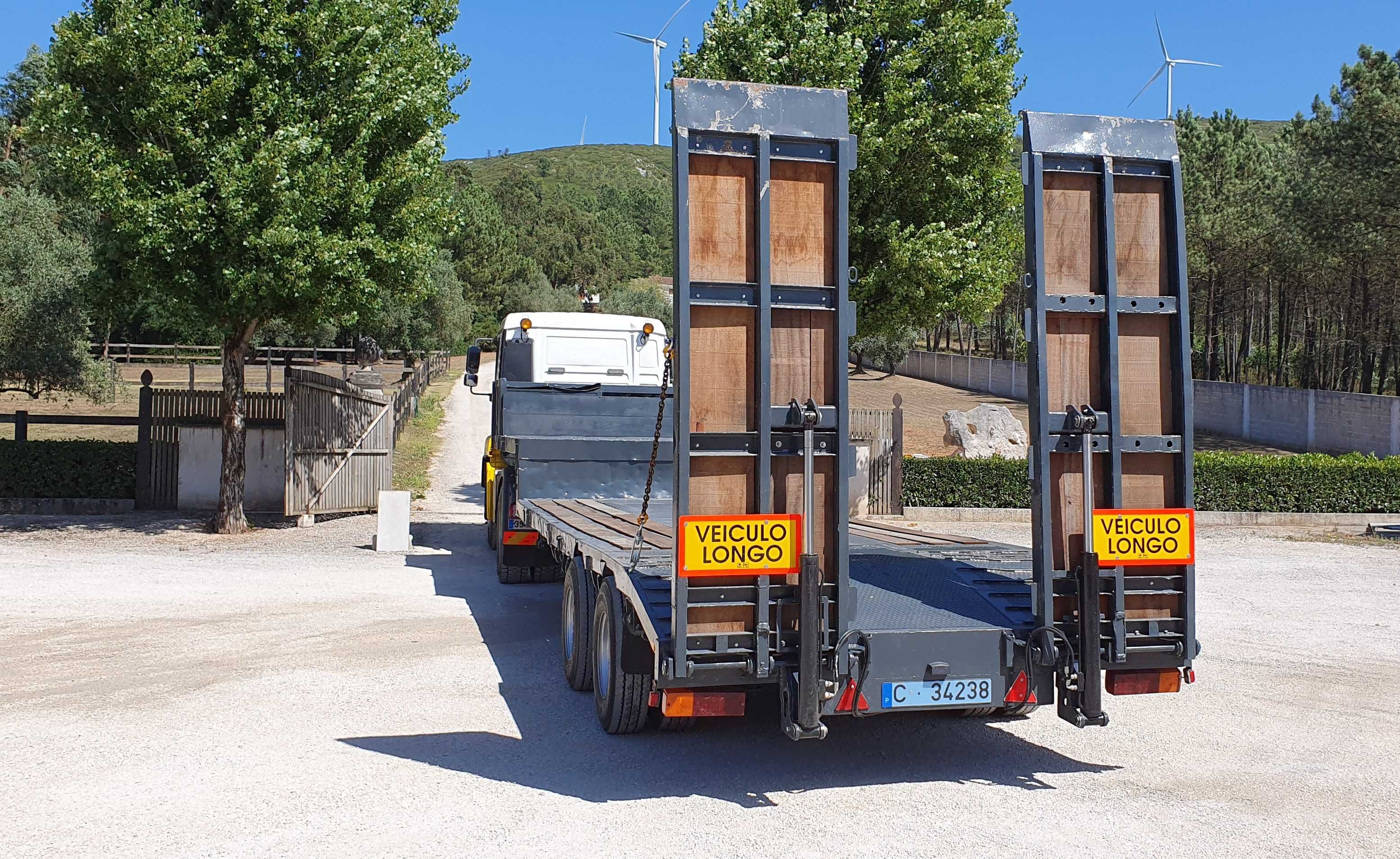 Camiao MAN TGA 430 e Reboque Porta-Maquinas Totalmente Recondicionado