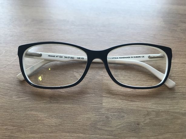 Oprawki okulary czarno białe