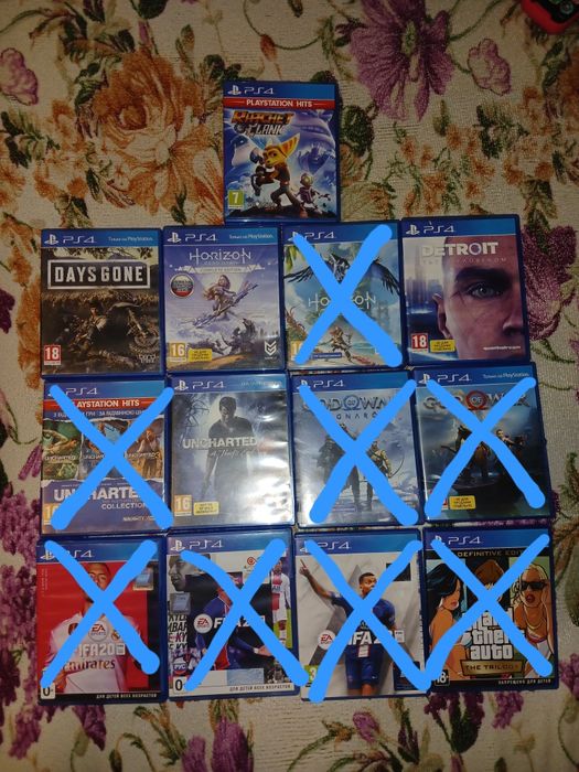 Продаж дисків на PS4