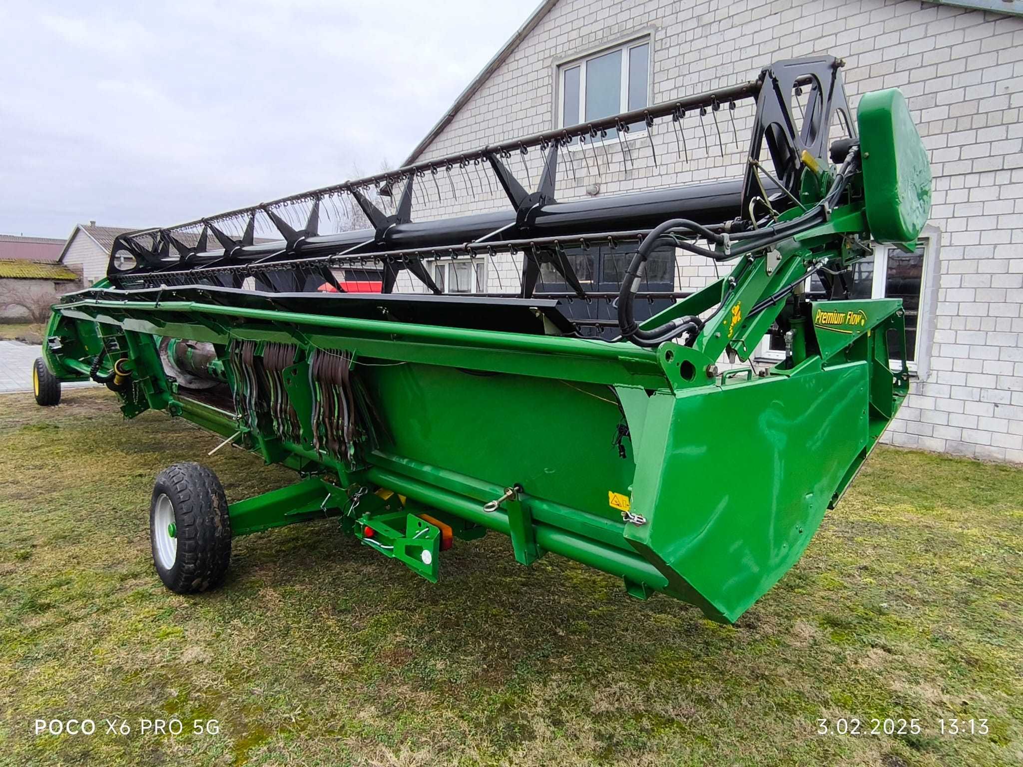Heder John Deere 630x Premium Flow cena brutto stan bdb 9,15m, + wózek