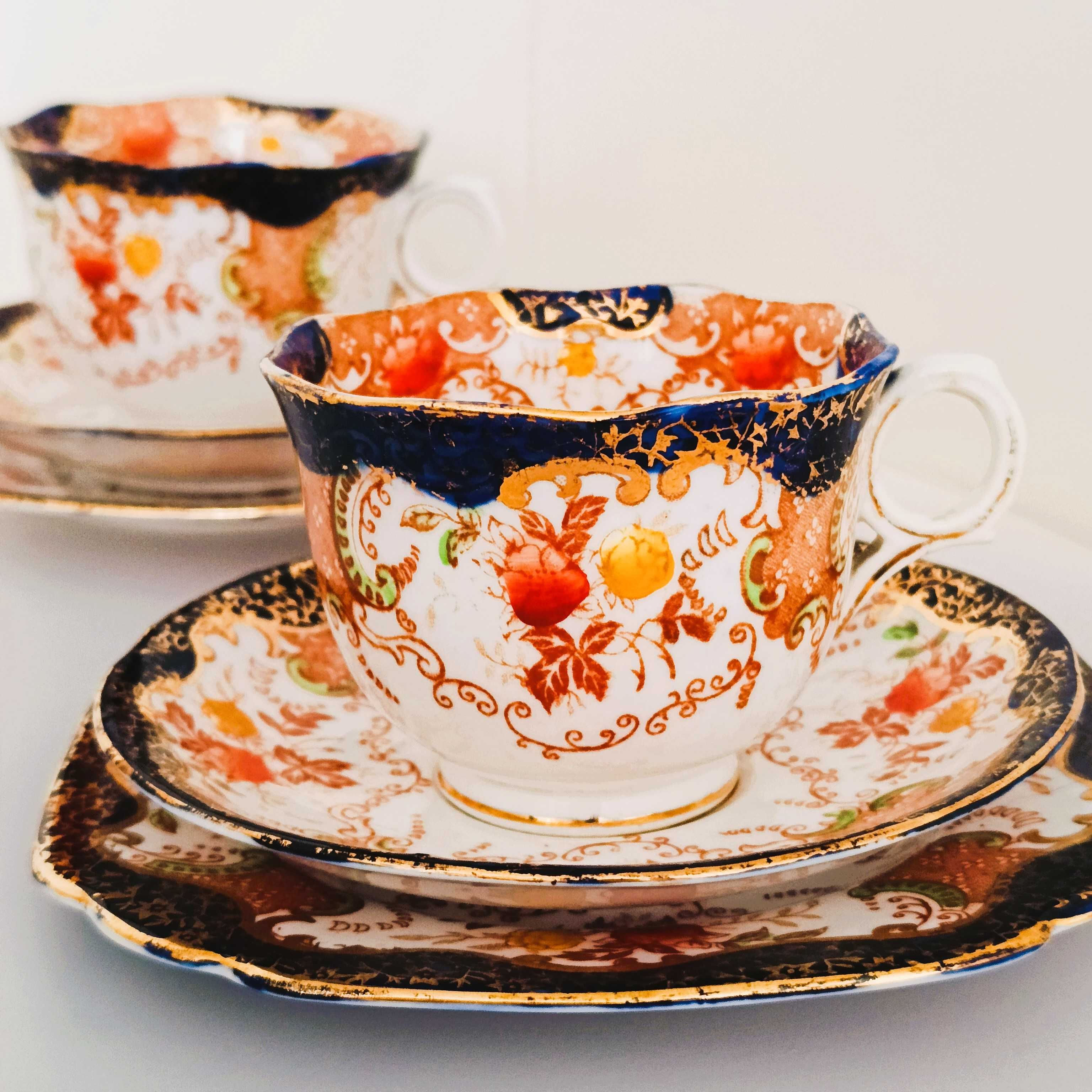 **filiżanka IMARI porcelana CROWN stara sygn. Mayer & Sherratt 1921+
