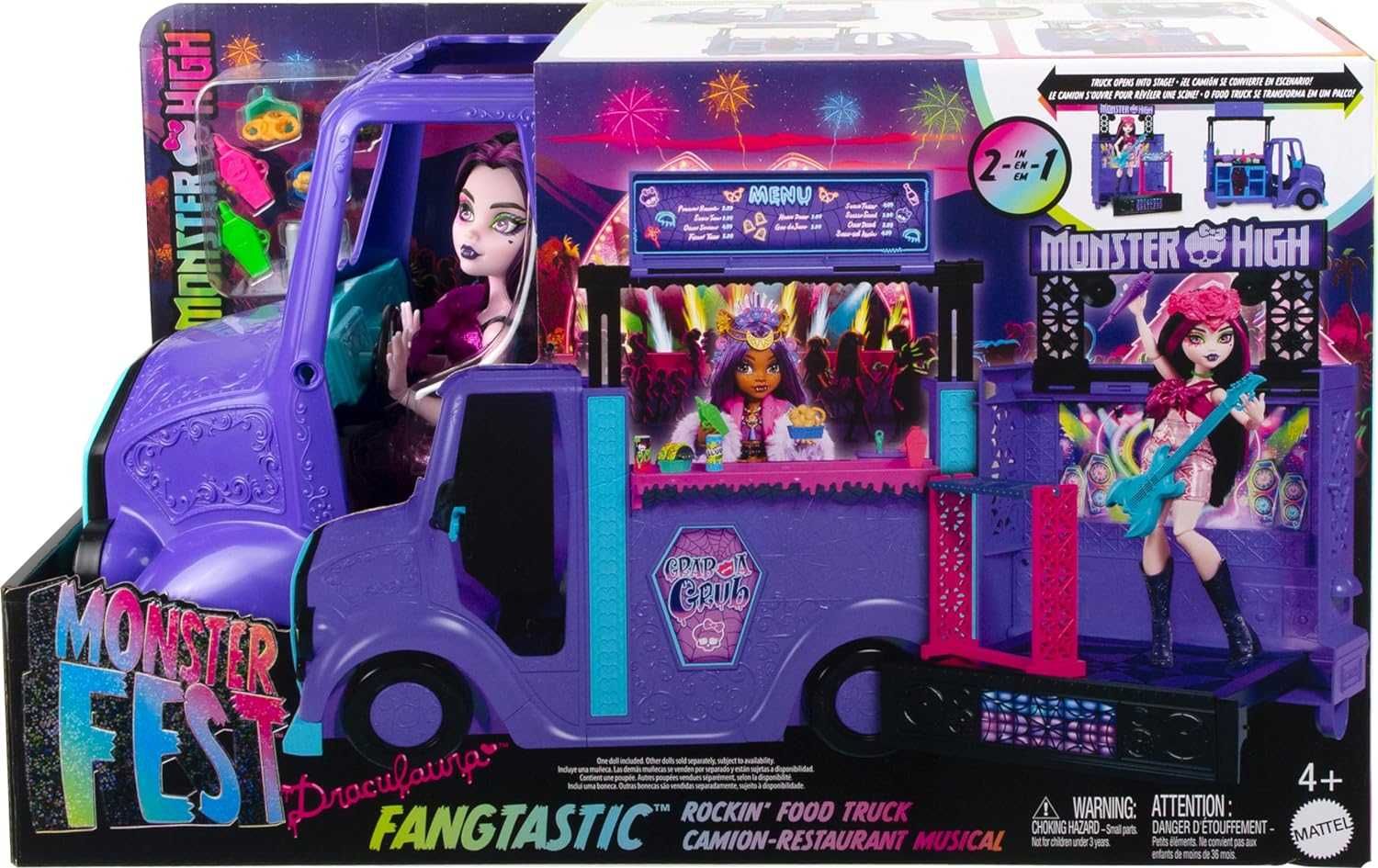 Монстер Хай Дракулаура Monster High Draculaura Rockin Food Truck