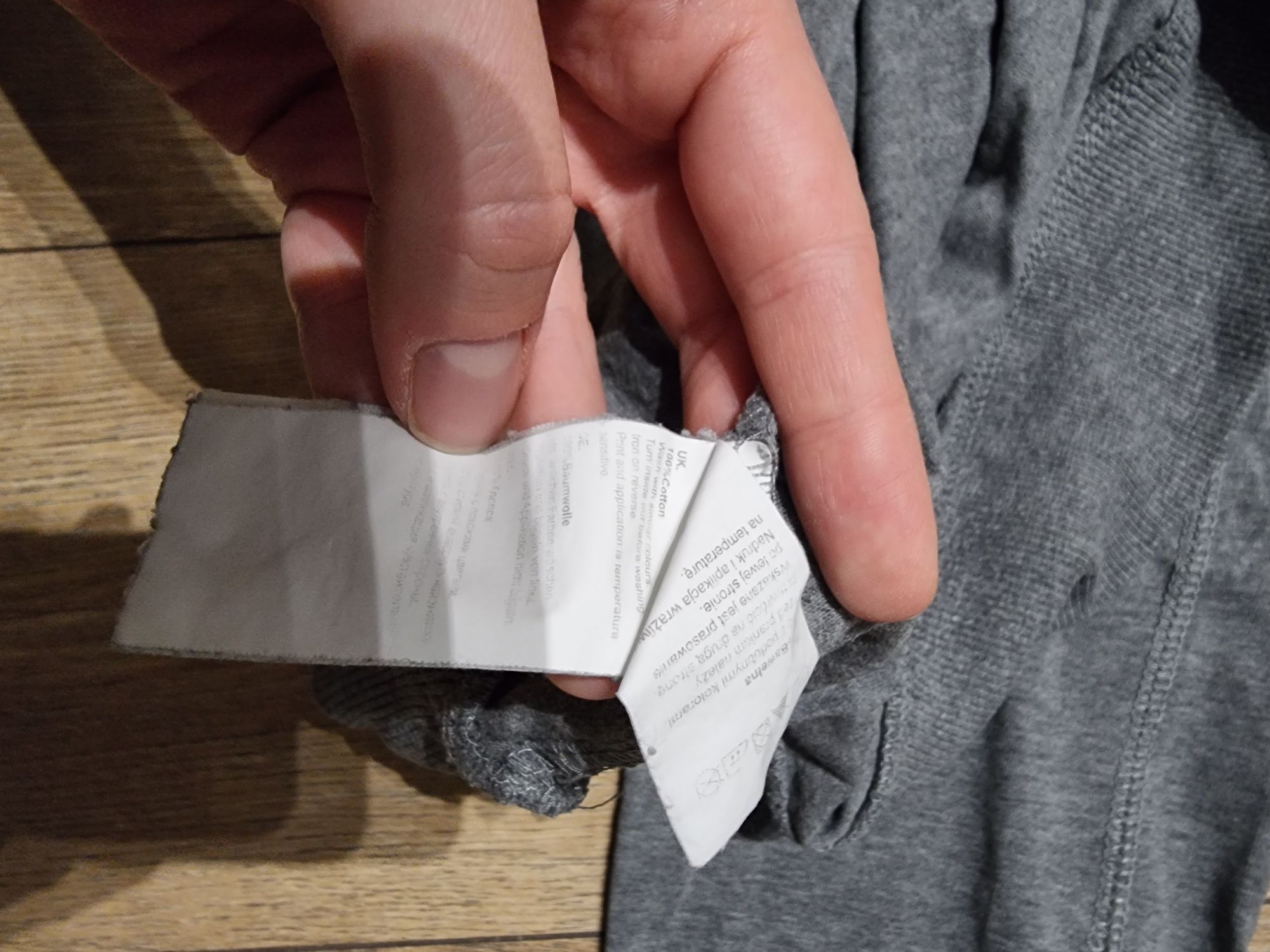Bluza bawełniana męska młodzieżowa szara big star
